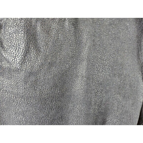 Mother The Looker Crackle Black Faux Leather Look Jeans Size 26 - Picture 4 of 5